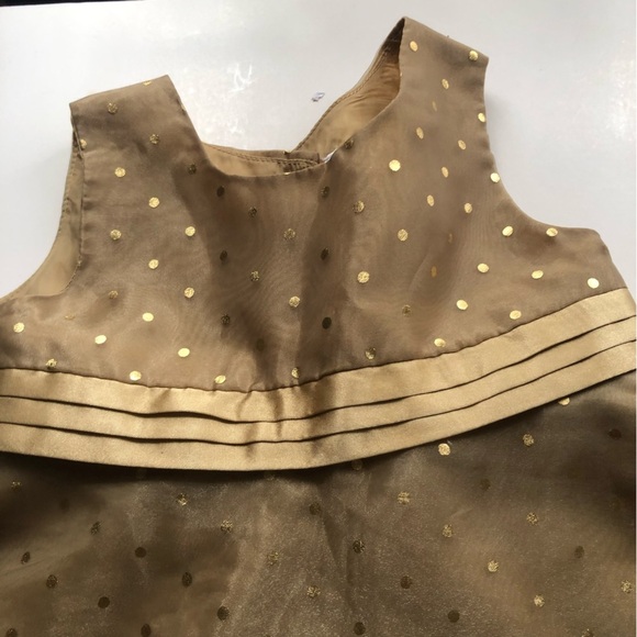 Gold Polka Dot Dress - Picture 4 of 9